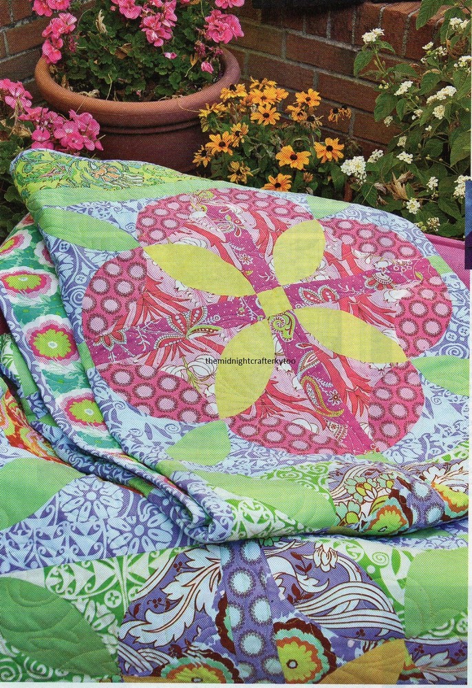 Melon Blossoms Quilt Pattern Pieced/Applique TS