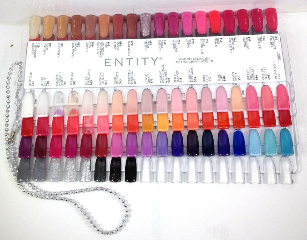 ENTITY Nail Palettes with Colors - 4 Plates/Pack