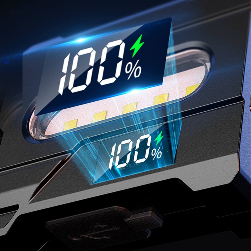 LED Magnetic Work Light USB Rechargeable Flashlight with Side White Red Blue LED