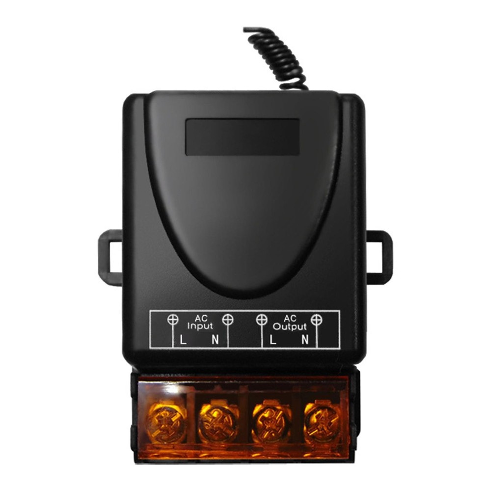 Remote Control Switch 90-220V RF Relay Receiver W/ Remote Control 100m Range
