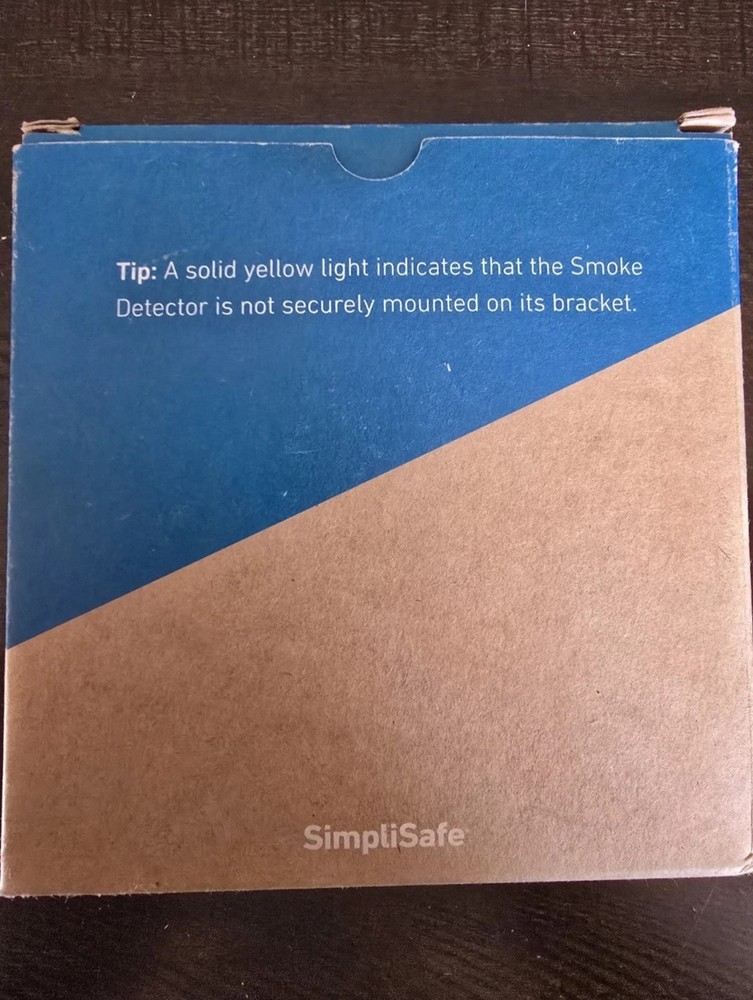 SimpliSafe Smoke Detector White Battery Powered Home Security