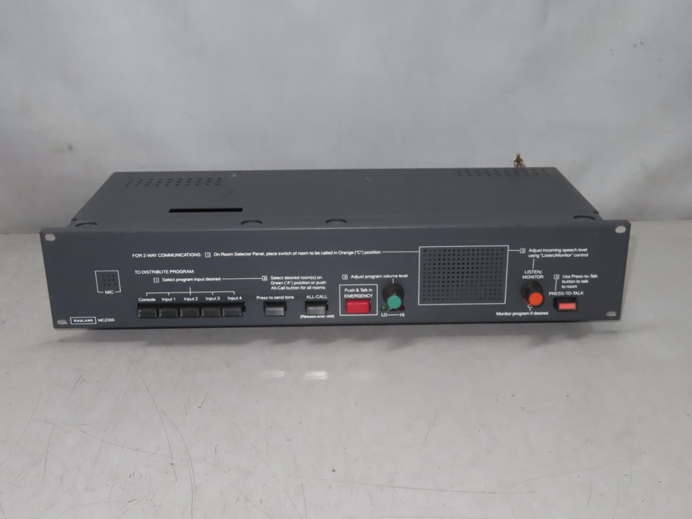 Rauland Borg MCZ300 Intercom & Program Control Center