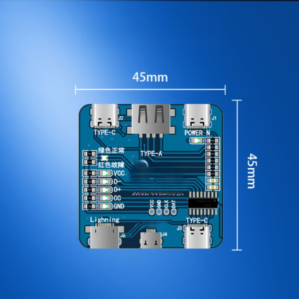 Compact USB Cable Inspector for Fast Charging and Data Transmission Testing