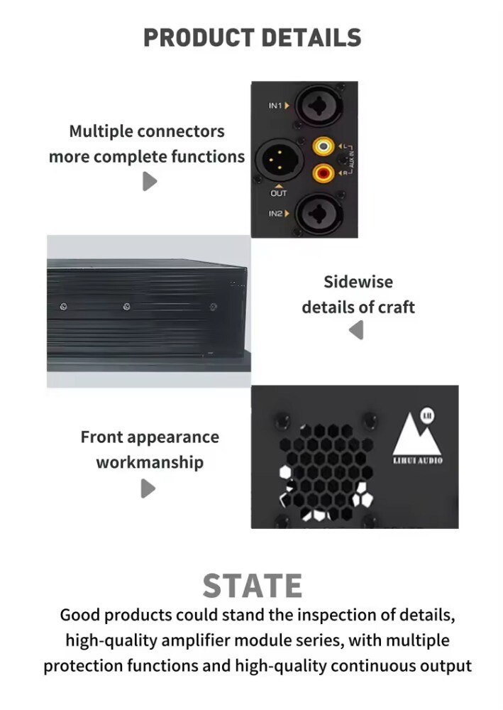 2 Channel Amplifier Module Class D Speaker Power Plate Amplifier Board Module