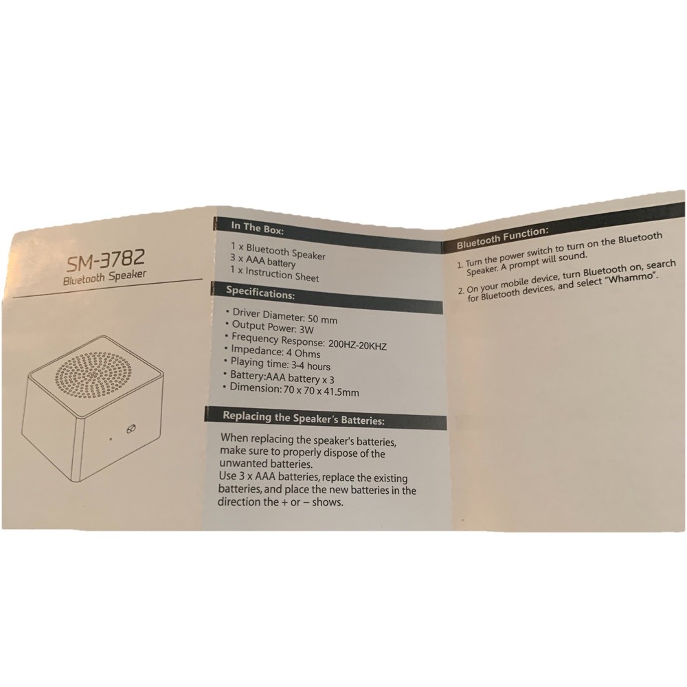 Oral Robert University Whammo Compact Bluetooth Speaker SM-3782