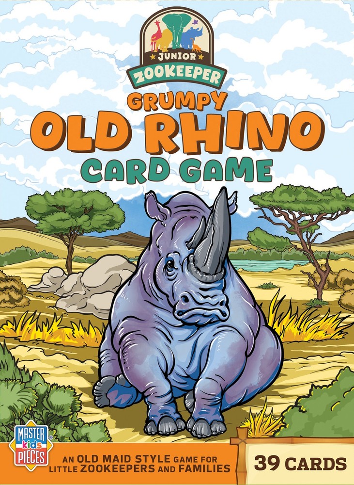 MasterPieces - Jr. Zookeeper Grumpy Old Rhino Card Game