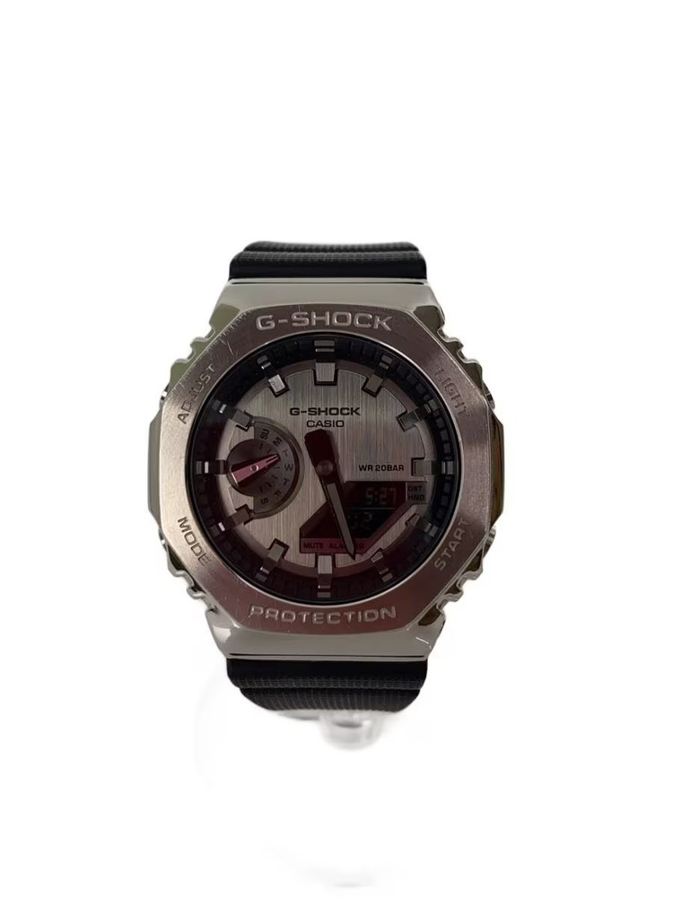 CASIO Quartz Watch G SHOCK Digital Analog Rubber SLV