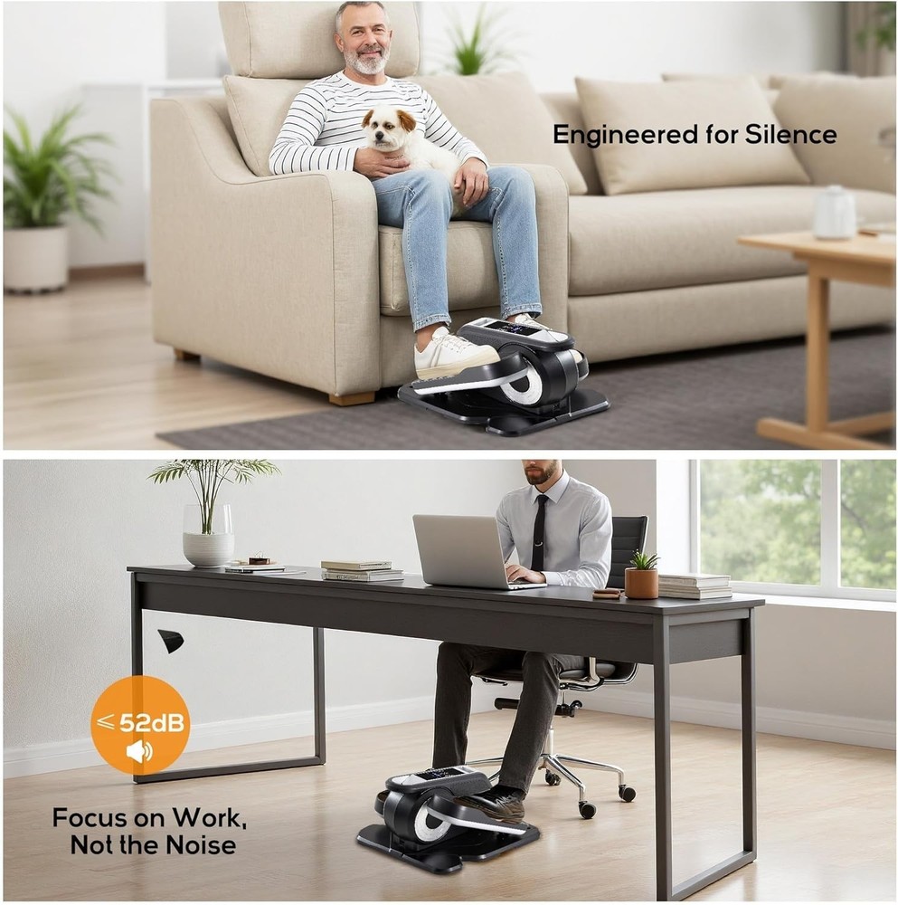 Under Desk Elliptical Machine with-Remote Control