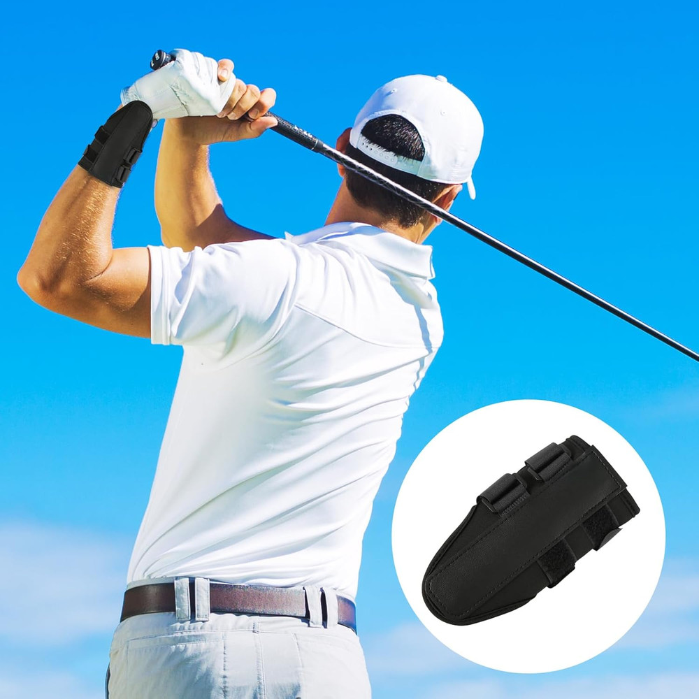 Golf Swing Alignment Brace Neoprene Wrist Training Aid Medium Black