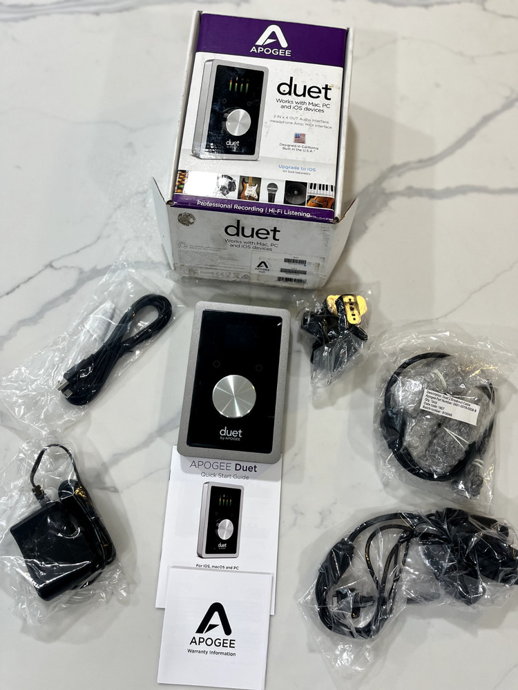 Apogee Duet 2 USB Interface - COMPLETE Bundle Box + 2 Breakout Cables - Unused
