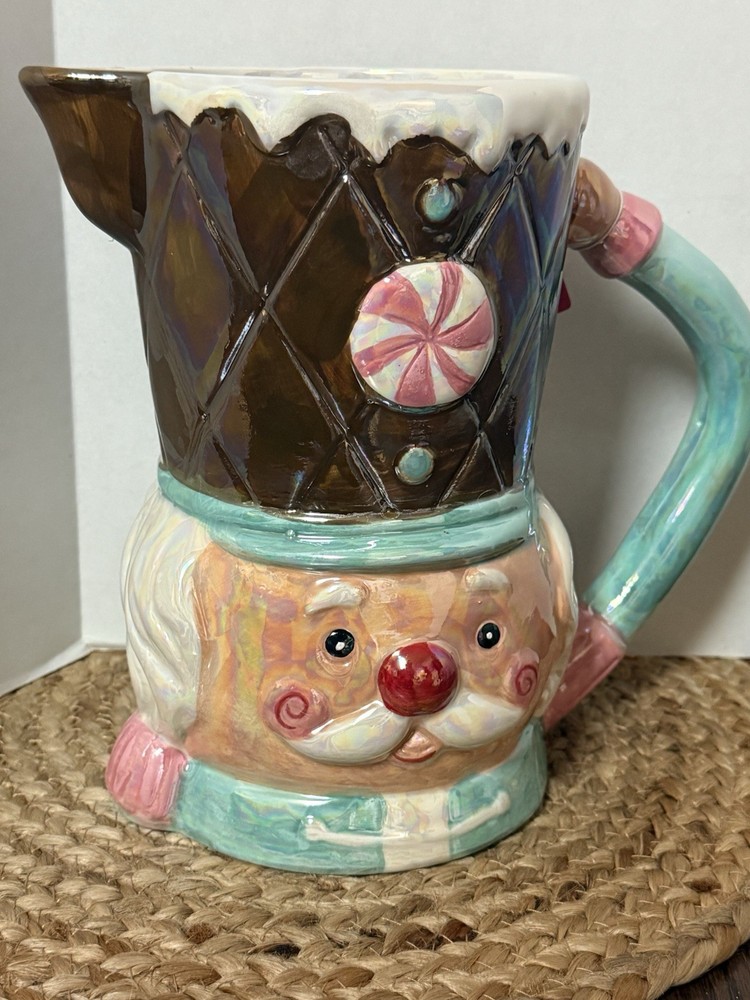 Iridescent Nutcracker Pitcher Pink Pastel