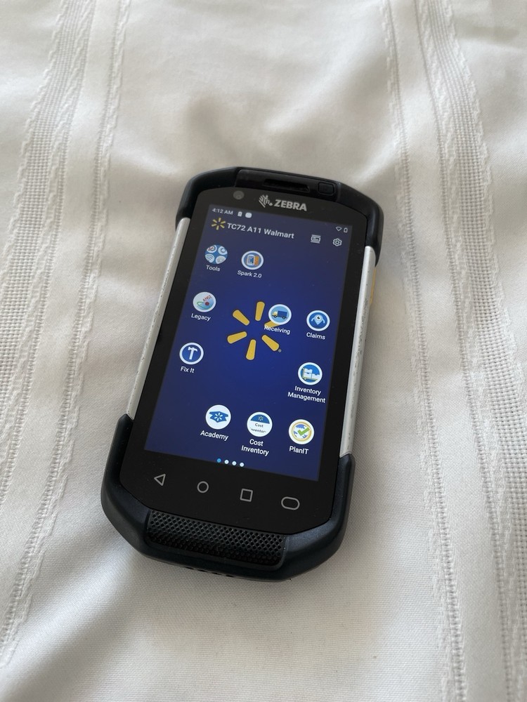 Two Zebra TC720L Scanners, Walmart Software. No batteries.