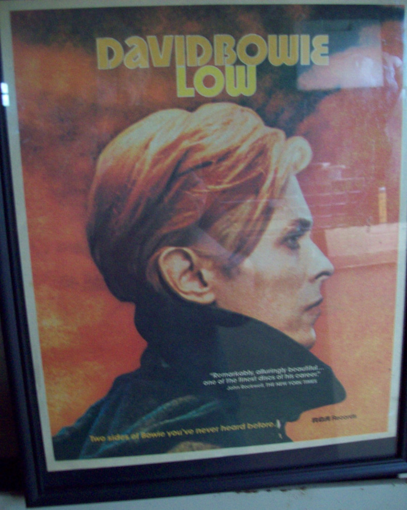 1977 Framed Print Ad for David Bowie "Low"