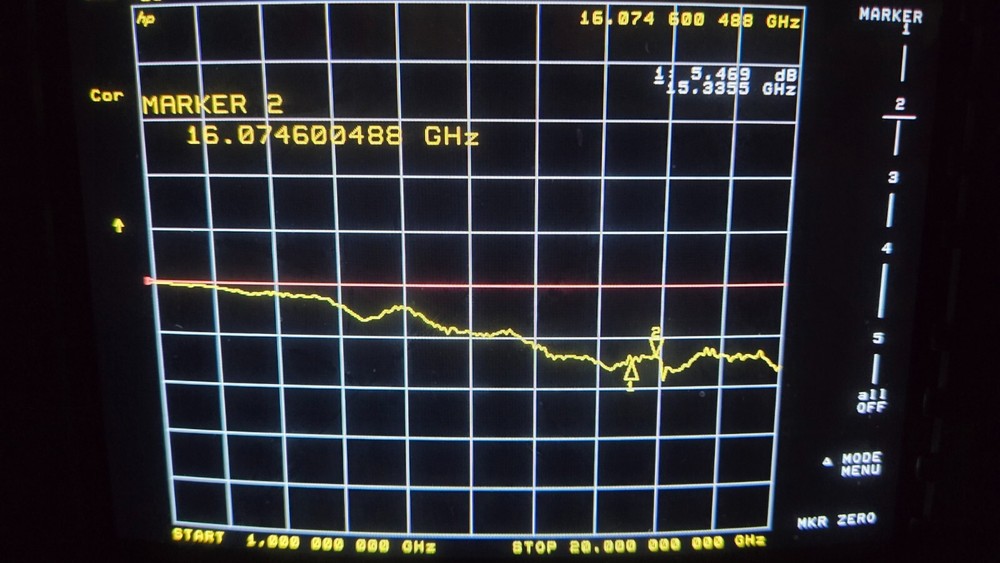 Q-Microwave Filter 15-16 GHz compensating pair(?) mystery pair see analyzer data