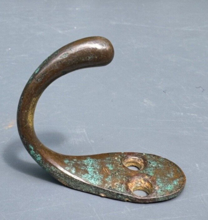 ANTIQUE BRASS COAT HOOK