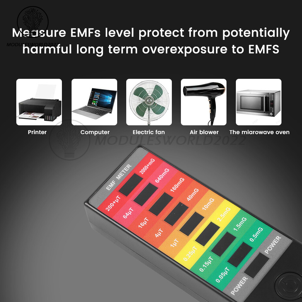 Electromagnetic Field Radiation Detector EMF Meter Electromagnetic Field Tester
