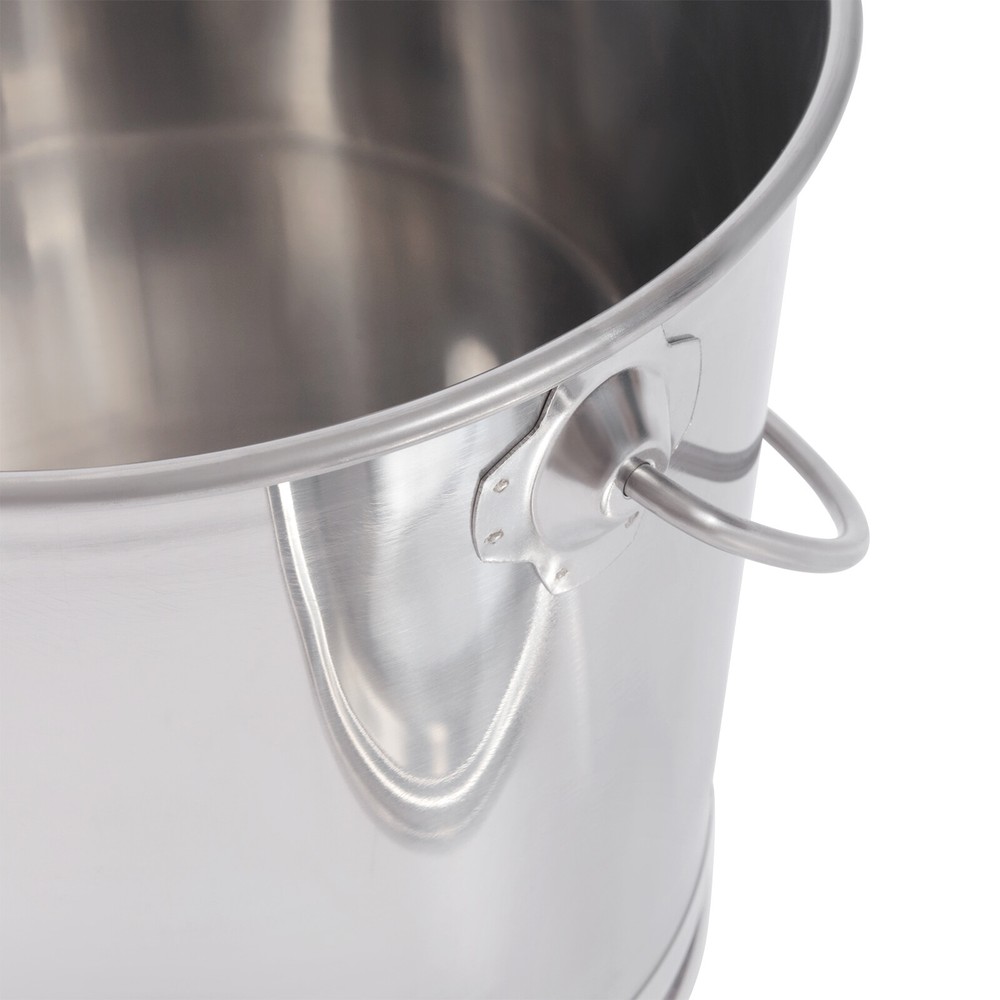 Stainless Steel Bucket with Lid - 8L Capacity for Versatile Storage