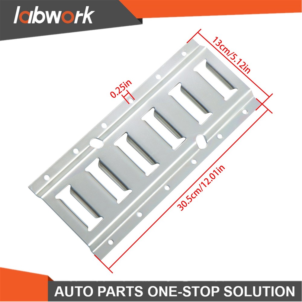 Labwork E-Track Storage Kit 2× Dual Arm E-Track Hooks 2 x 1ft E-Track Sections
