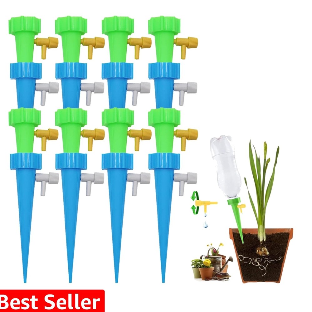 16PCS Plant Self Watering Insert Spikes Device, Automatic Water Control Syste...