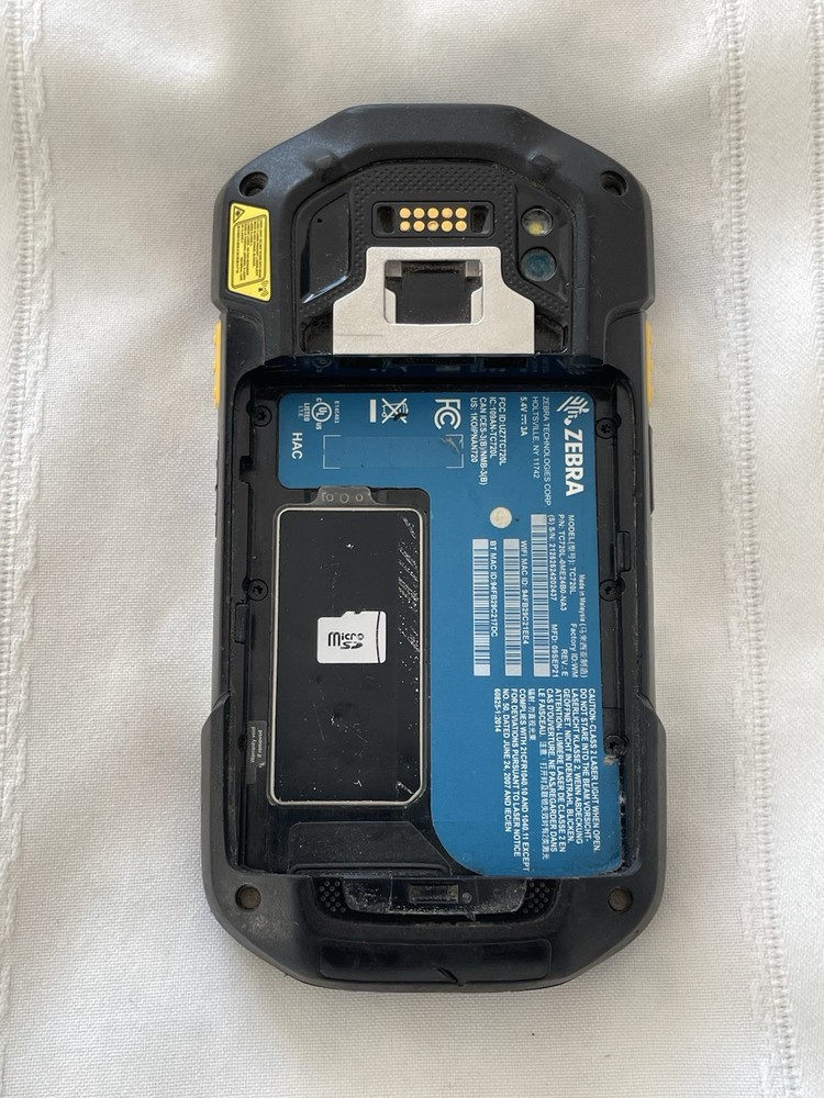 Two Zebra TC720L Scanners, Walmart Software. No batteries.