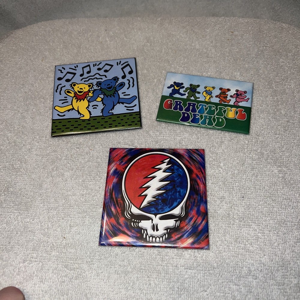 Grateful Dead Magnets - Set Of 3