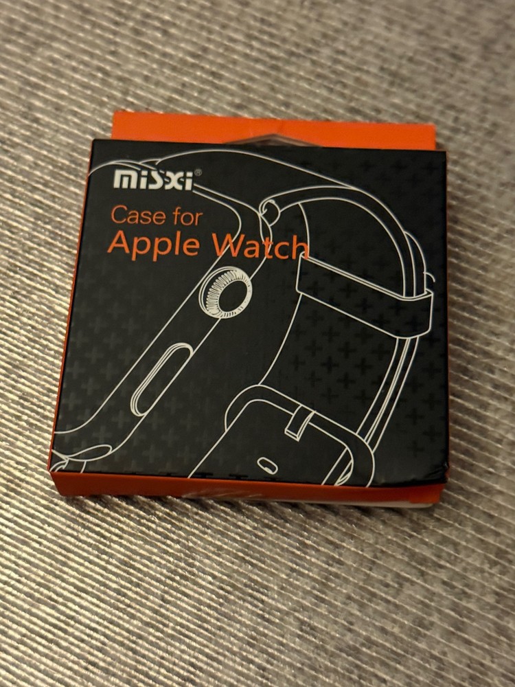 New Opened Misxi Black Case For Apple Watch Series 7 45mm (2 Pack)