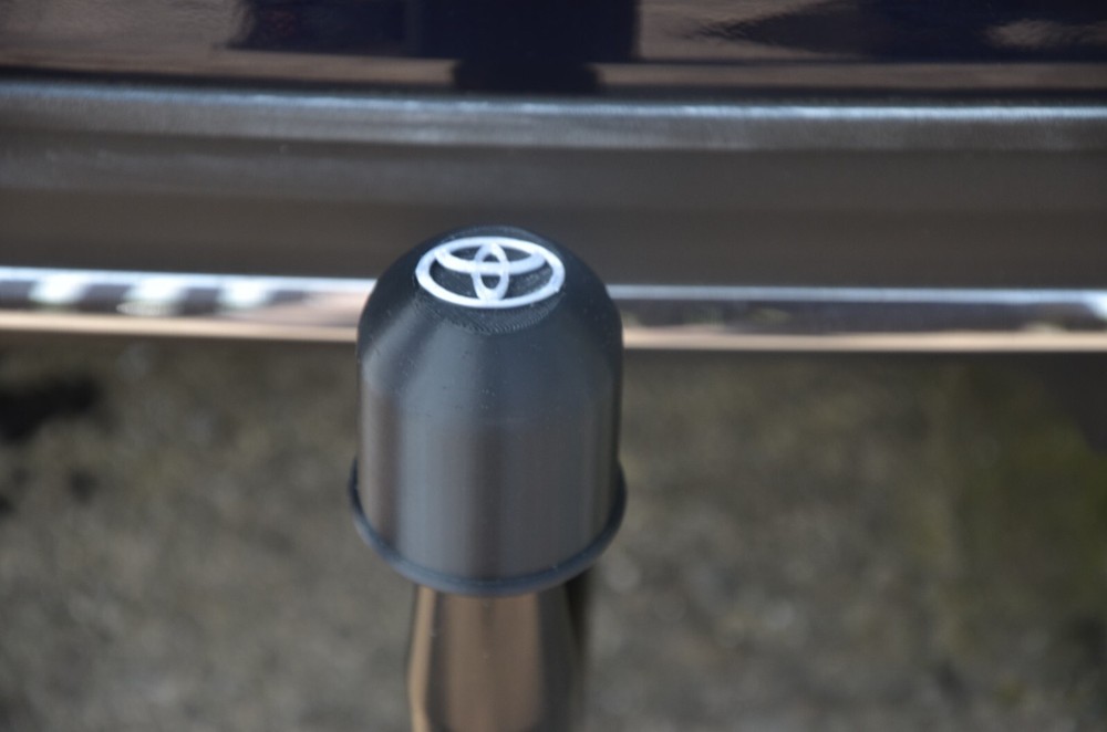 Tow Bar Ball Cover /Cap for Your Car, solid, Black/Silver