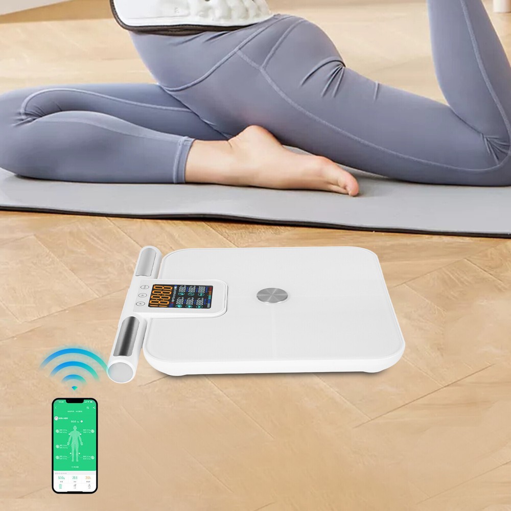 8 Electrode Smart Body Fat Scale with App - Body Composition Analyzer