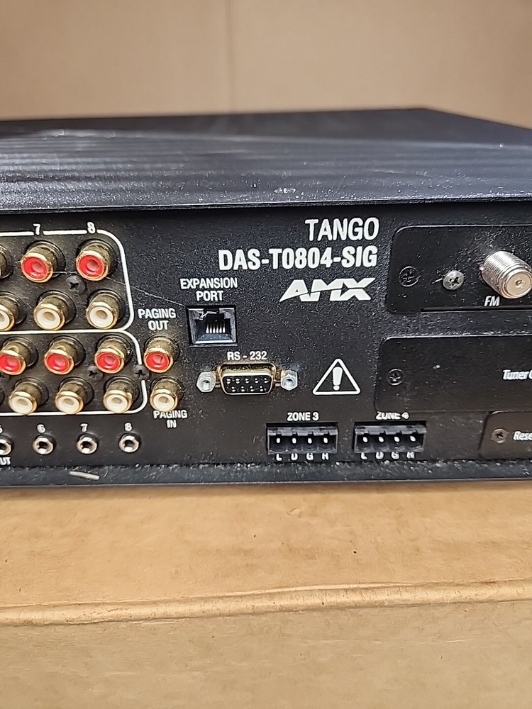 AMX Tango DAS-T0804-SIG Audio Controller 8 Zone Demo Model Black 4 Zone WORKING