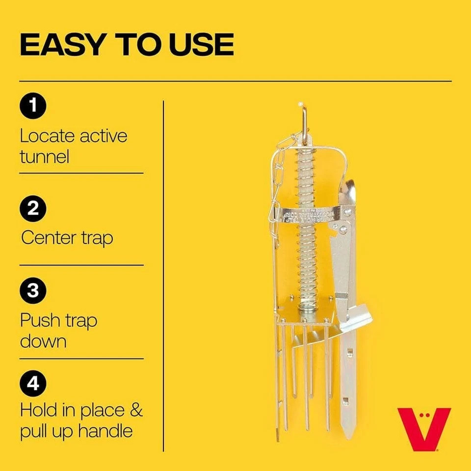 Plunger Style Mole Trap