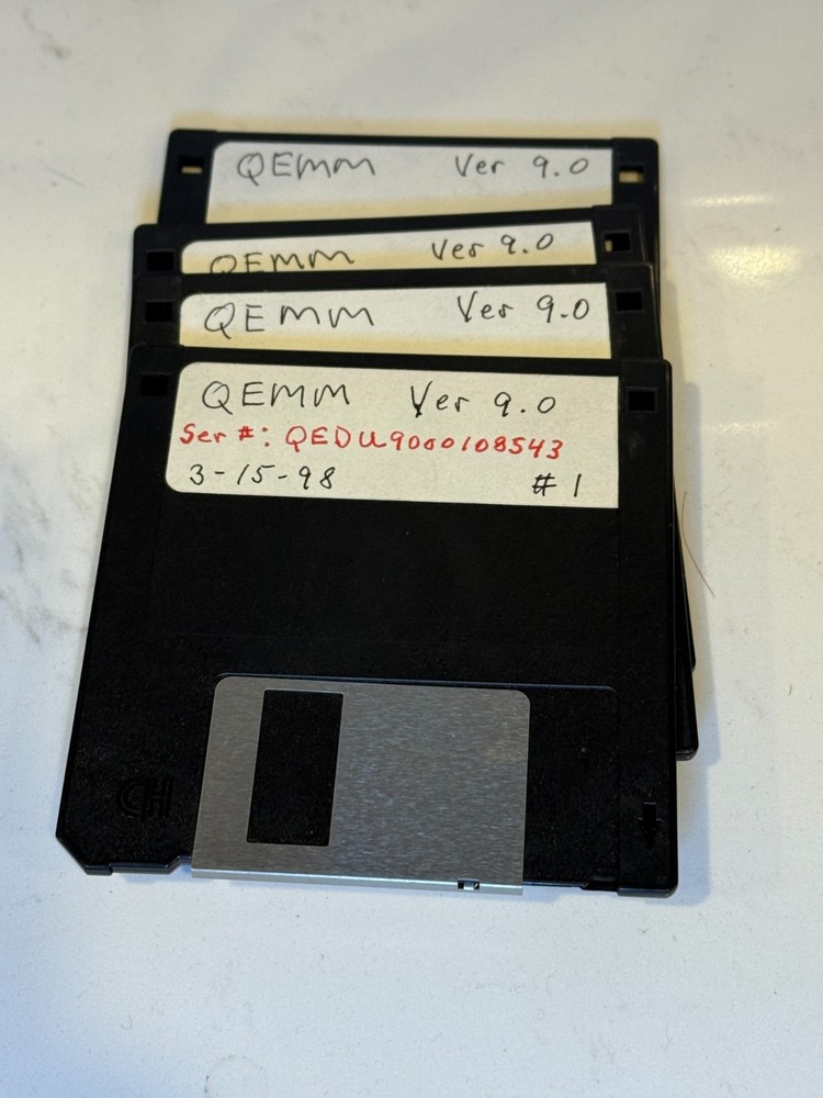 Vintage PC 3.5 Floppy Disk Software OS Programs 3 1/2 Inch DOS Windows