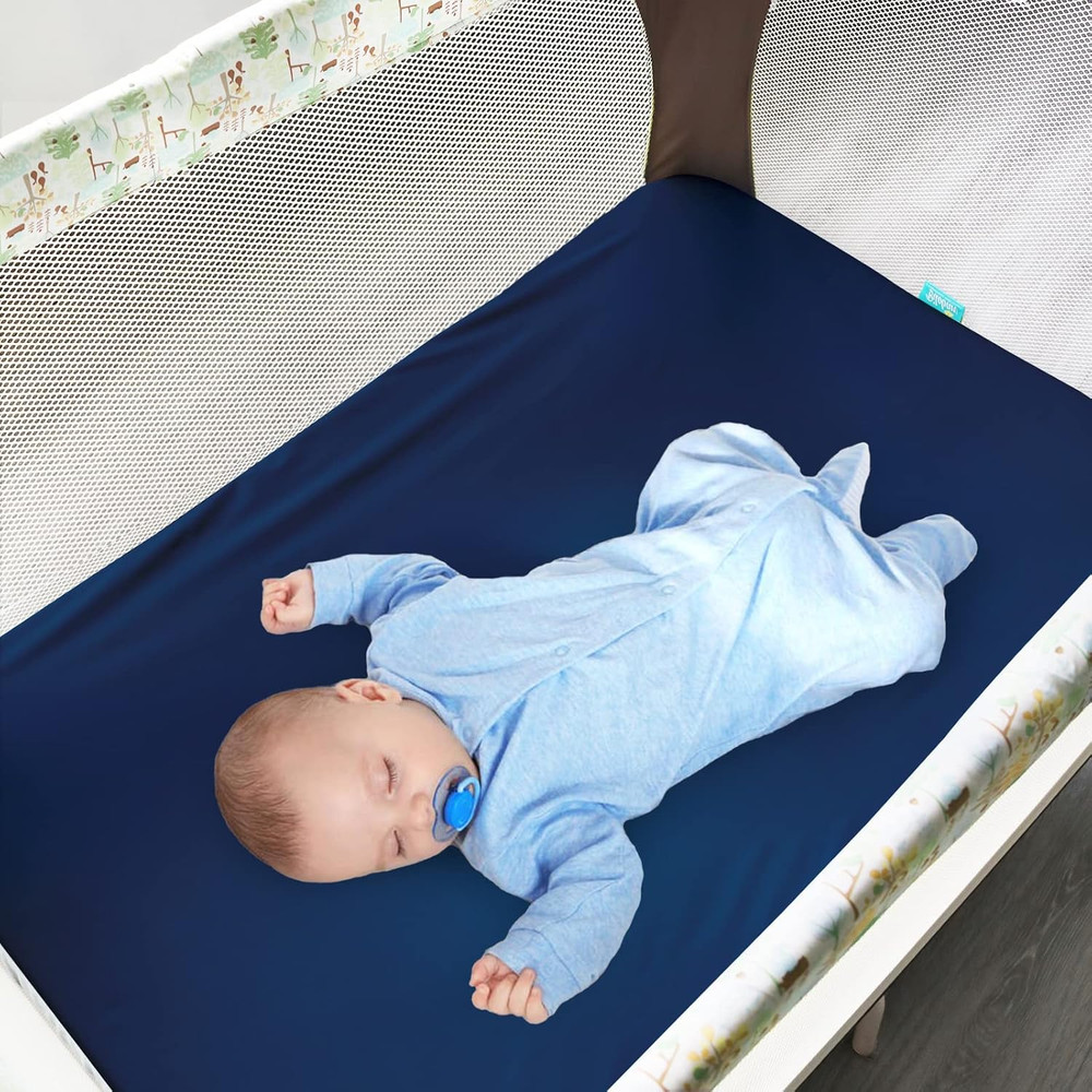 Pack and Play Sheets Fitted, 2 Pack Pack and Play Sheet Fits for Graco Pack N Pl