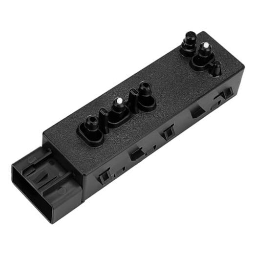 Power Seat Switch, 8 Way Front Right Passenger Side Control Switch Black