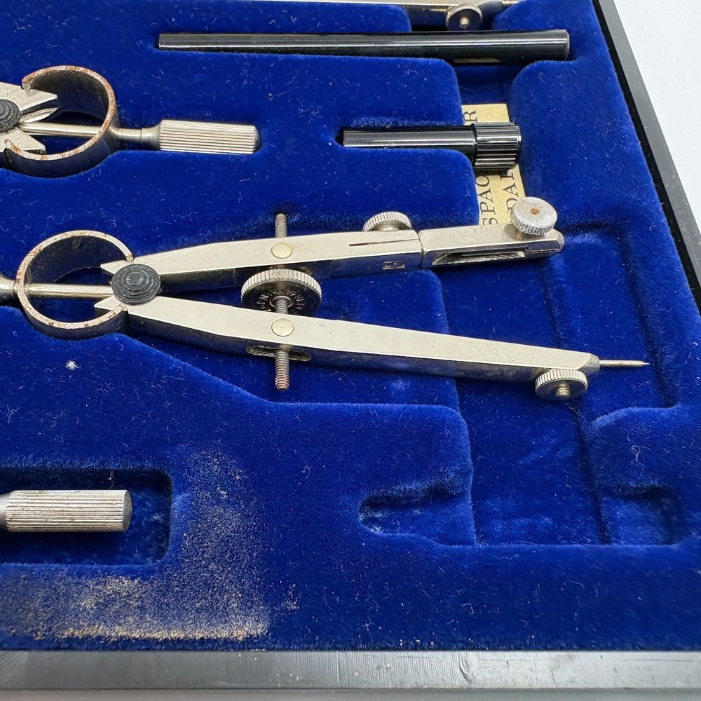 Dietzgen Satellite Drafting Set Germany Compass Divider Hard Case