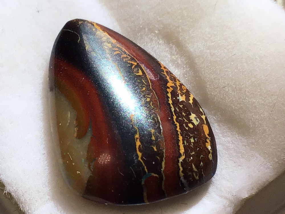 All Natural Solid Australian Boulder Opal, 11.90 carats, double-sided