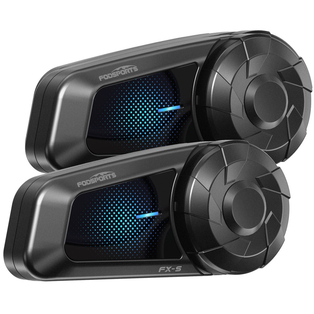 2x FX-S Motorcycle Helmet Bluetooth Headset Intercom 2-way 1000m Communication