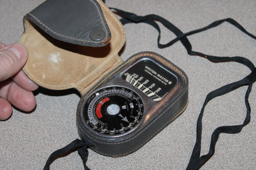 Weston Master III Exposure Light Meter Model 737 With Leather Case Vintage