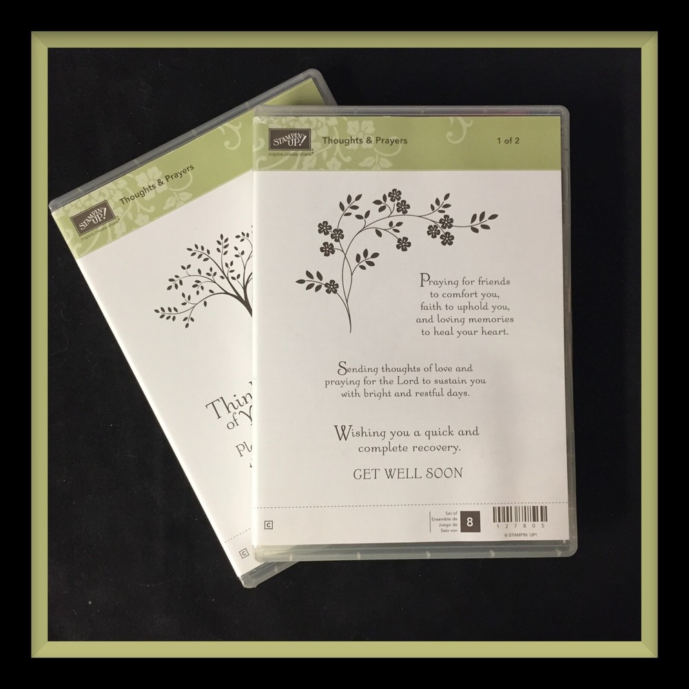 Stampin' Up! THOUGHTS & PRAYERS  2 Case Set - Perfect Sentiments #414