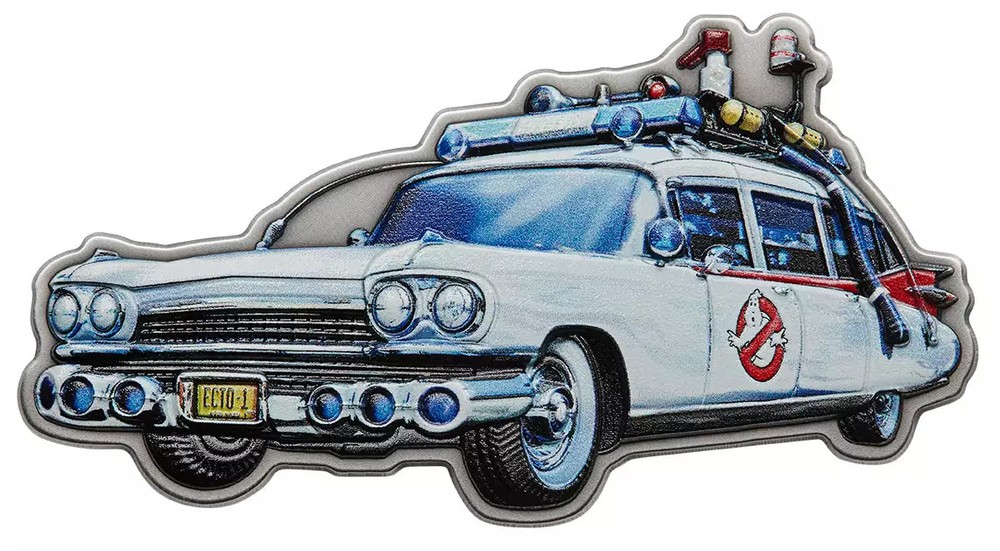 2024 Niue Ghostusters Ecto 1 2oz Silver Shaped Coin