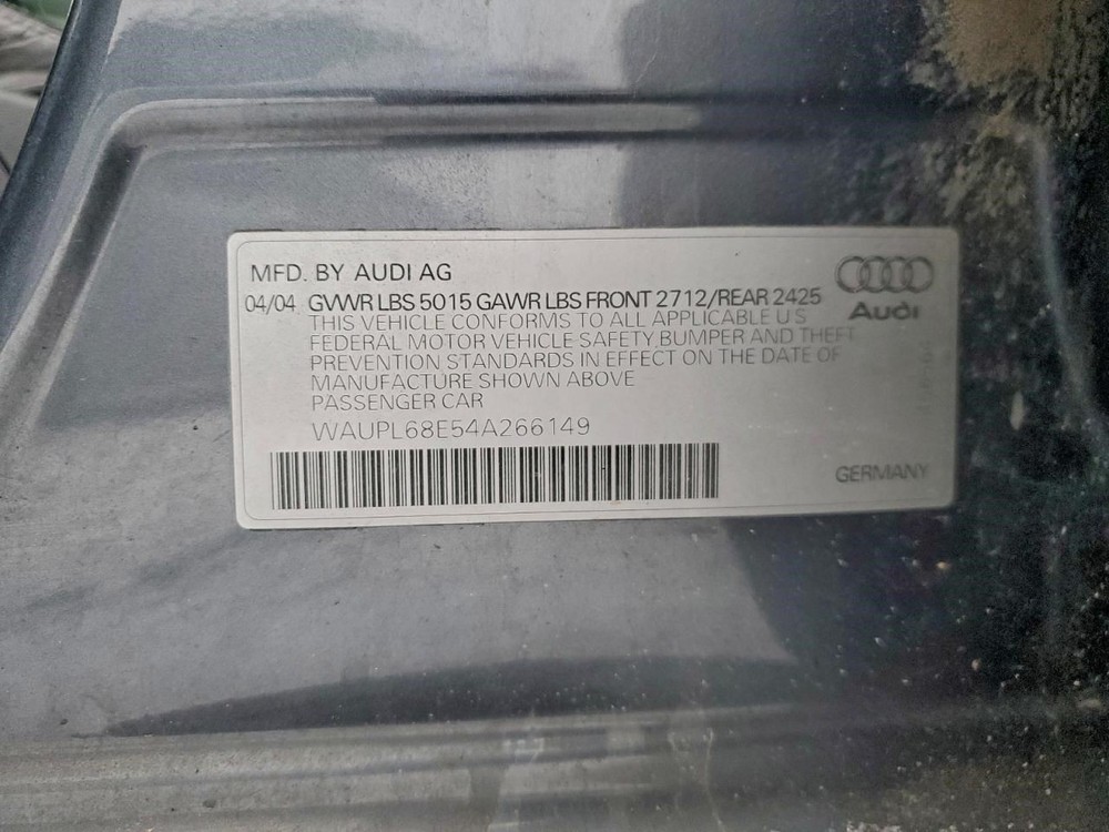 Engine ECM Electronic Control Module Fits 04 AUDI S4 1285802