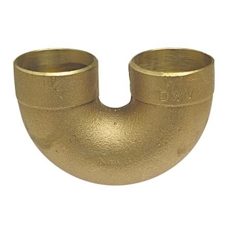 NIBCO E535400 Return Bend 2" Bronze 180 CXC DWV Fitting