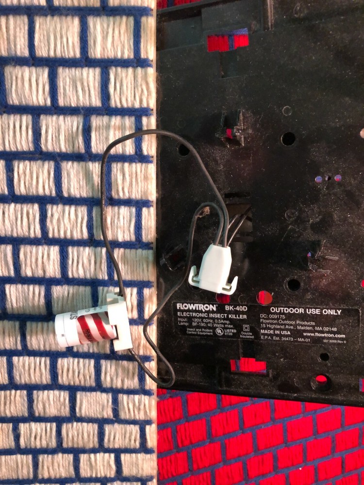 BF150 FLOWTRON BUG ZAPPER light BULB fluorescent STARTER circuit and base 40w