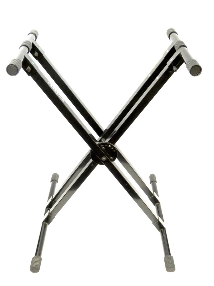 Stukture Double-Braced Quick Release Adjustable Folding Keyboard Stand