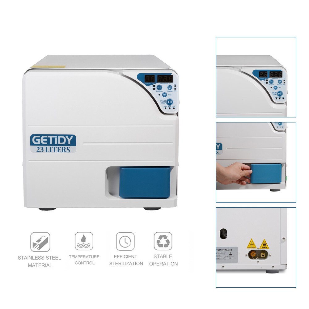 Getidy 23L Dental Digital Steam Autoclave Sterilizer JCH-23 with Drying Function