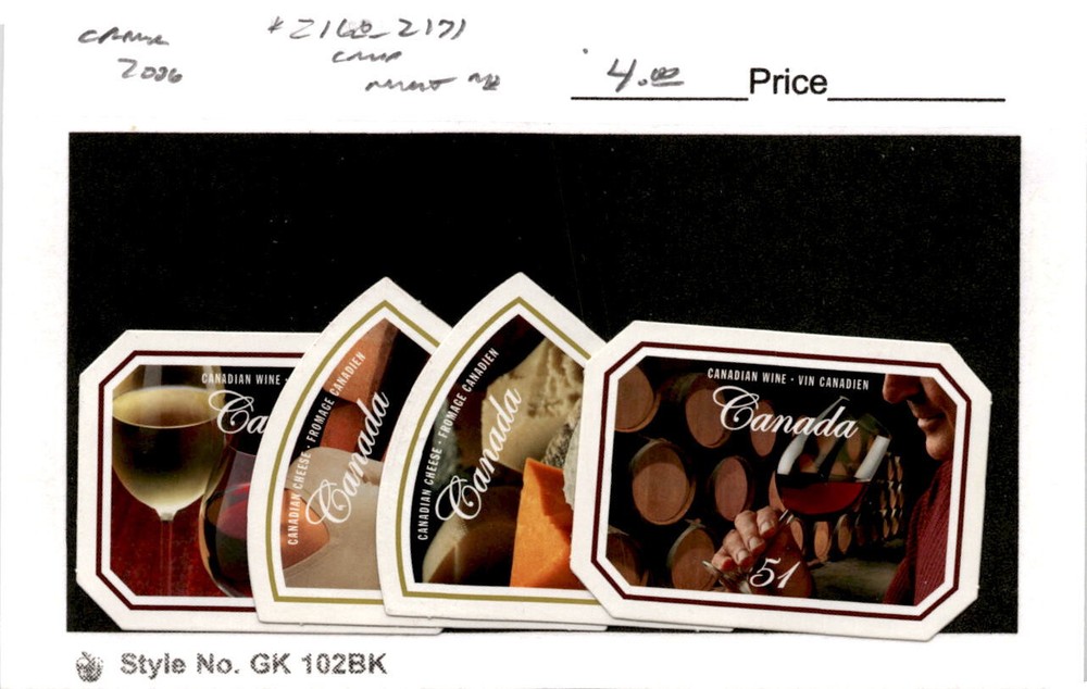 Canada, Postage Stamp, #2168-2171 Mint NH, 2006 Wine (AB)