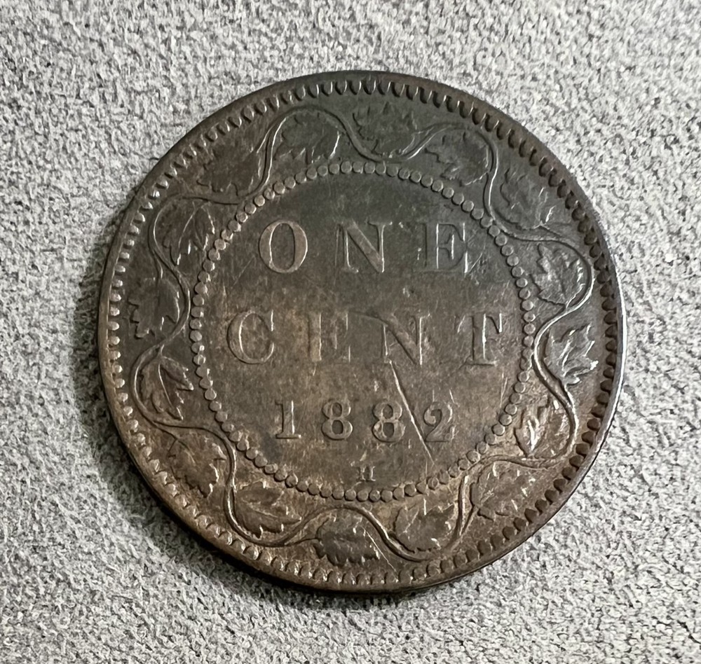 1882 H Canada Large One Cent Victoria Bronze
