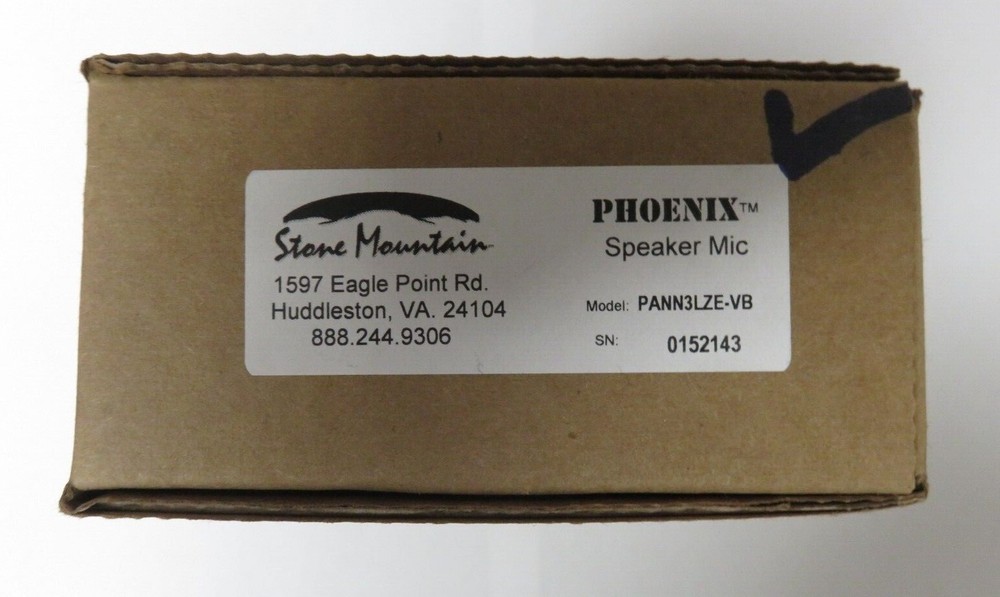 STONE MOUNTAIN PHOENIX SPEAKER MICROPHONE 3.5 Input SPEAKER MIC PAND3LZE-VB