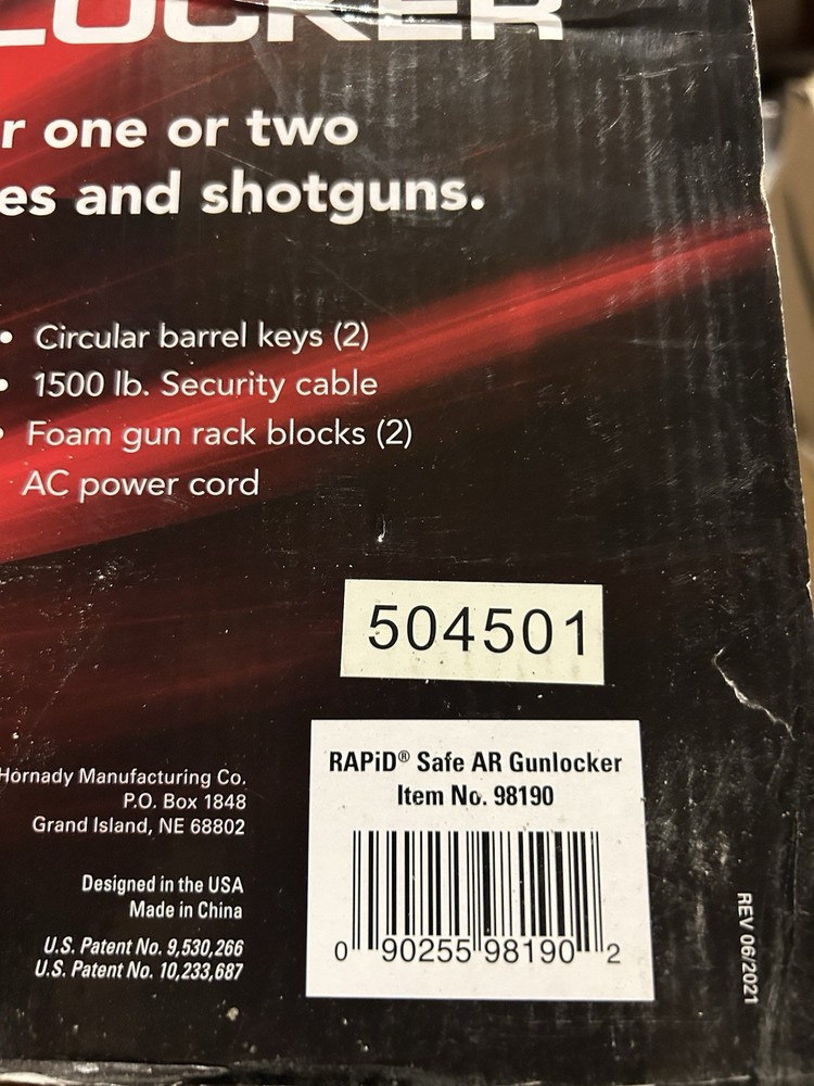 Hornady RAPiD Safe Gunlocker 98190