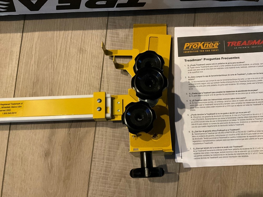 ProKnee TREADMAN Multi-Angle Stair Tread Cutter System
