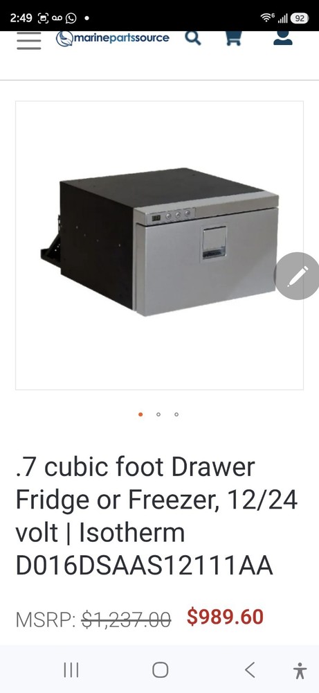 Isotherm - Drawer fridge/freeze